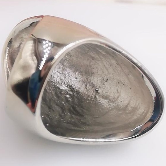 Dramatic Ring Abstract Black Stainless Steel Ring NWOTs Size 11 US - Picture 2 of 9